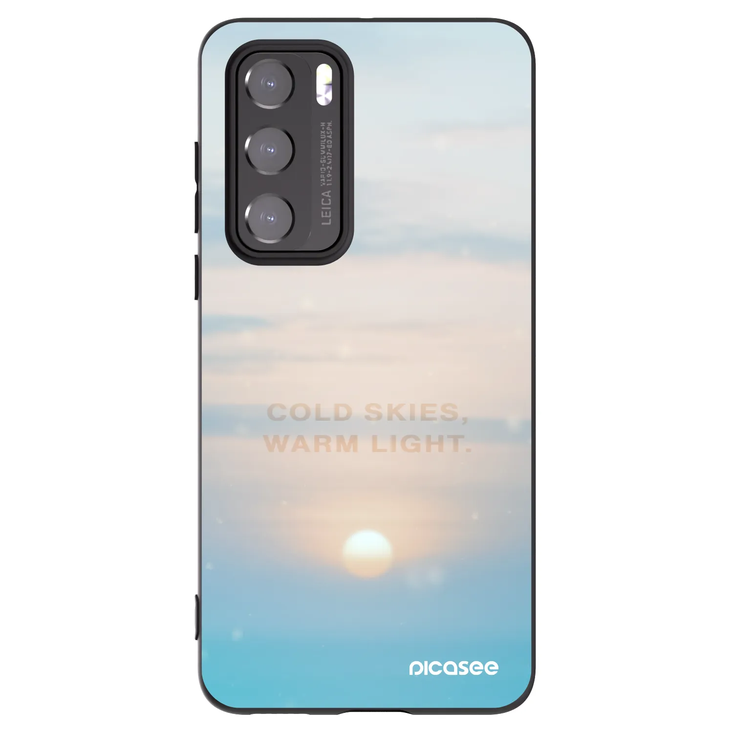 Picasee silikonový černý obal pro Huawei P40 - COLD SKIES