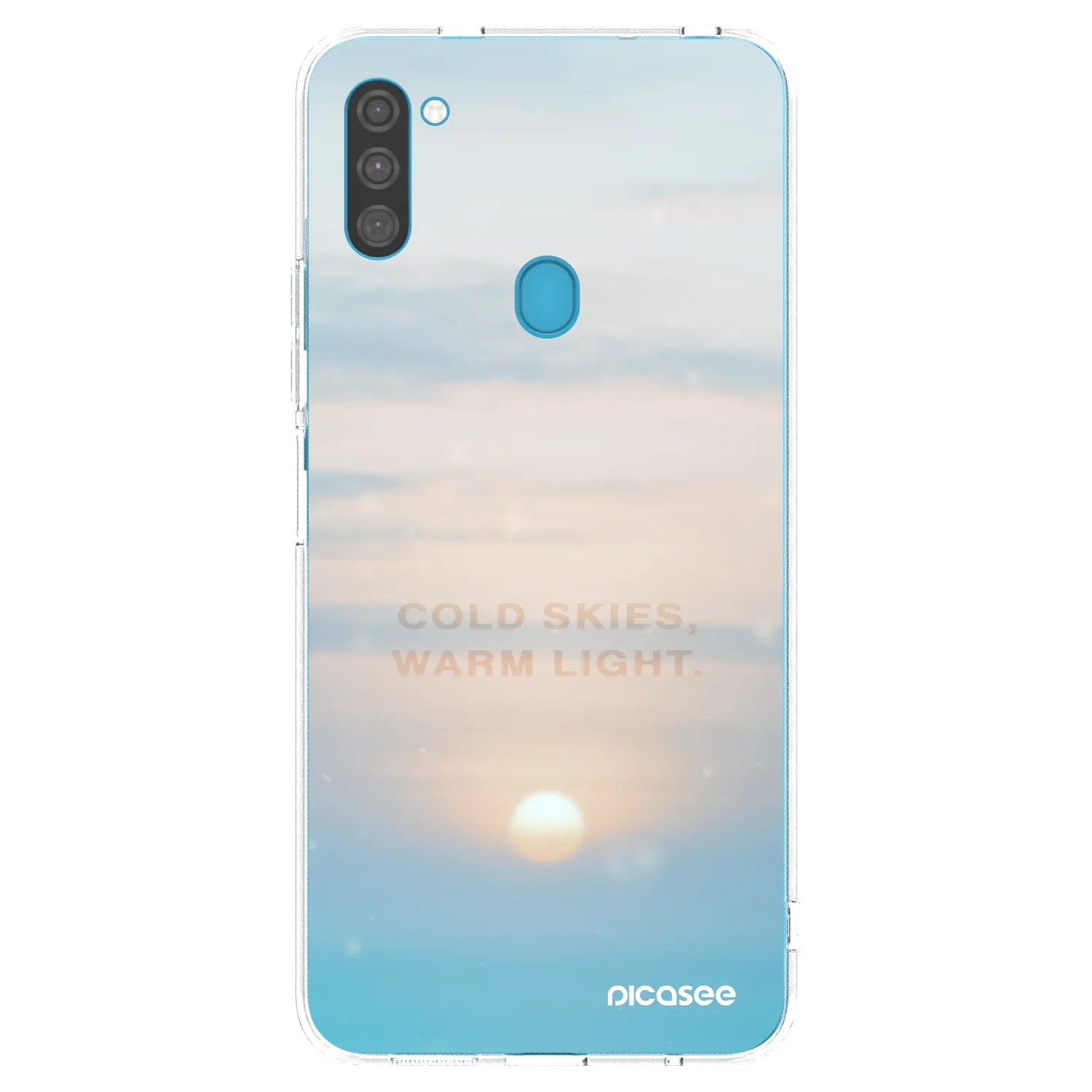Picasee silikonový průhledný obal pro Samsung Galaxy M11 - COLD SKIES