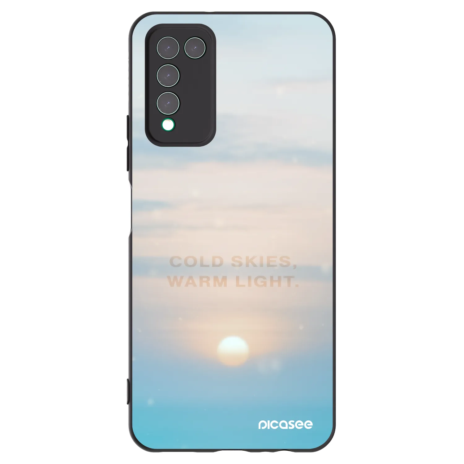 Picasee silikonový černý obal pro Honor 10X Lite - COLD SKIES