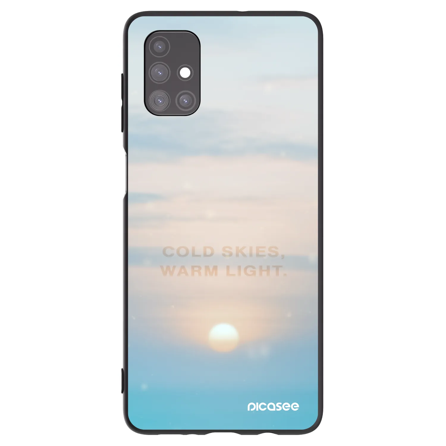 Picasee silikonový černý obal pro Samsung Galaxy M51 M515F - COLD SKIES