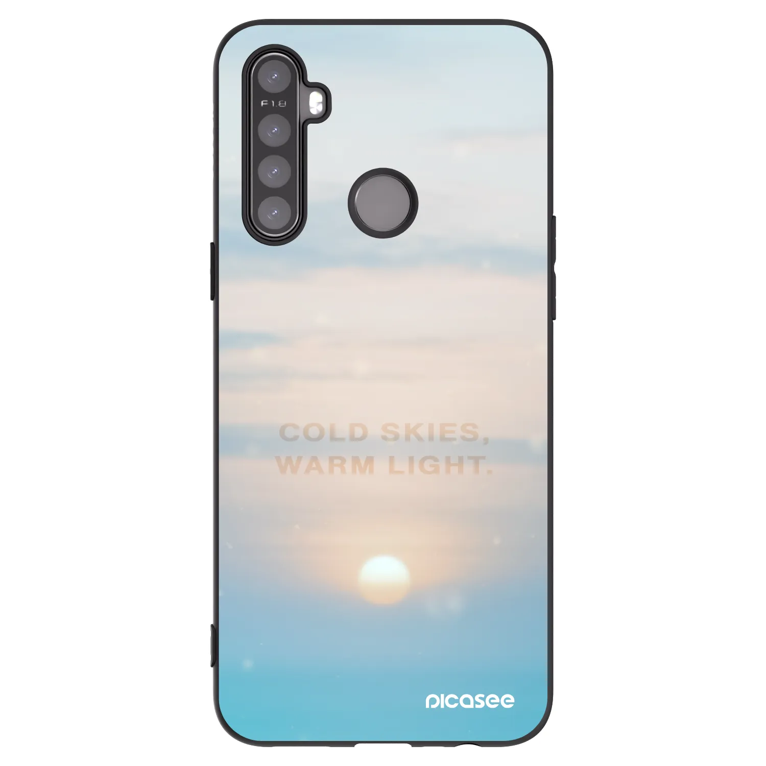 Picasee silikonový černý obal pro Realme 5 - COLD SKIES