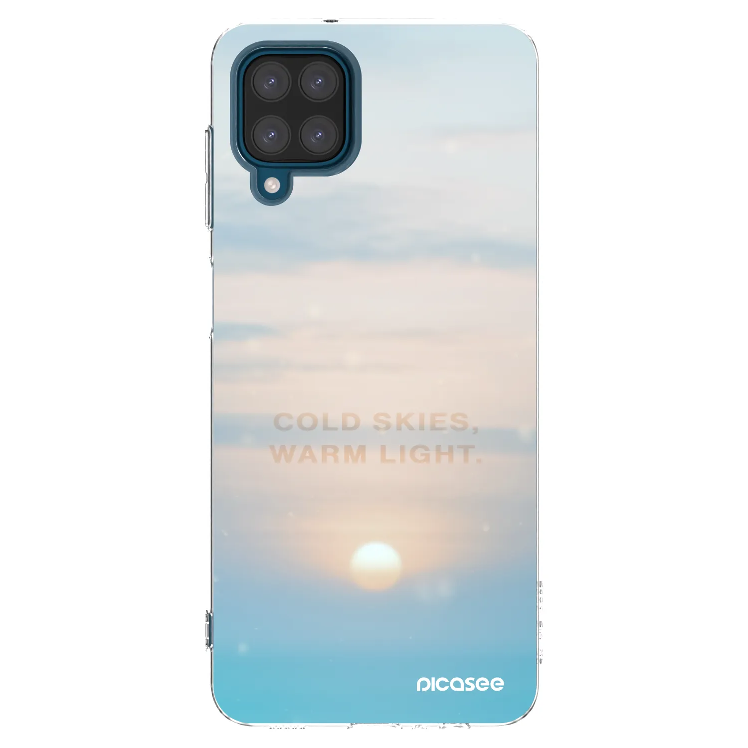 Picasee silikonový průhledný obal pro Samsung Galaxy A12 A125F - COLD SKIES