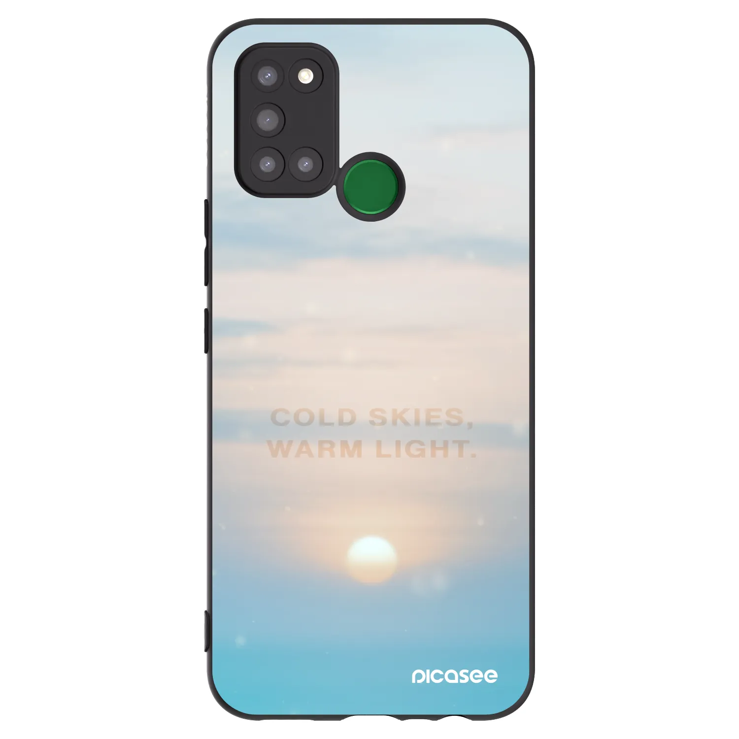 Picasee silikonový černý obal pro Realme 7i - COLD SKIES
