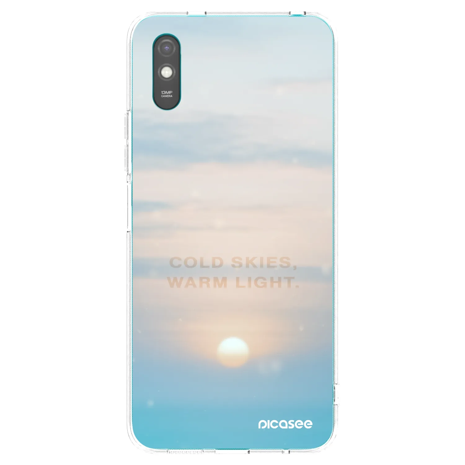 Picasee silikonový průhledný obal pro Xiaomi Redmi 9AT - COLD SKIES