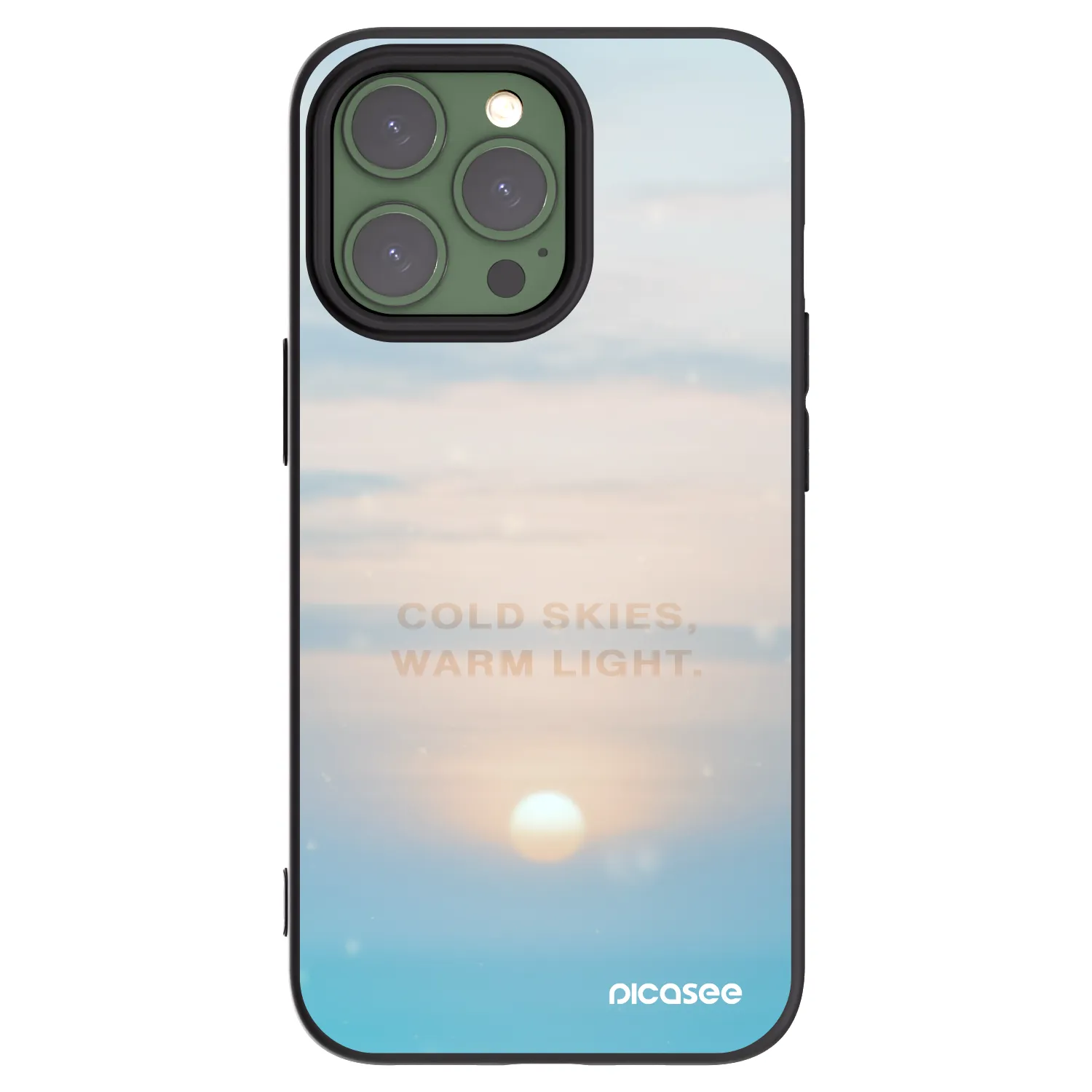 Picasee silikonový černý obal pro Apple iPhone 13 Pro - COLD SKIES
