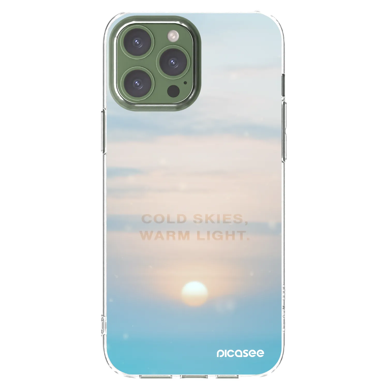 Picasee silikonový průhledný obal pro Apple iPhone 13 Pro Max - COLD SKIES
