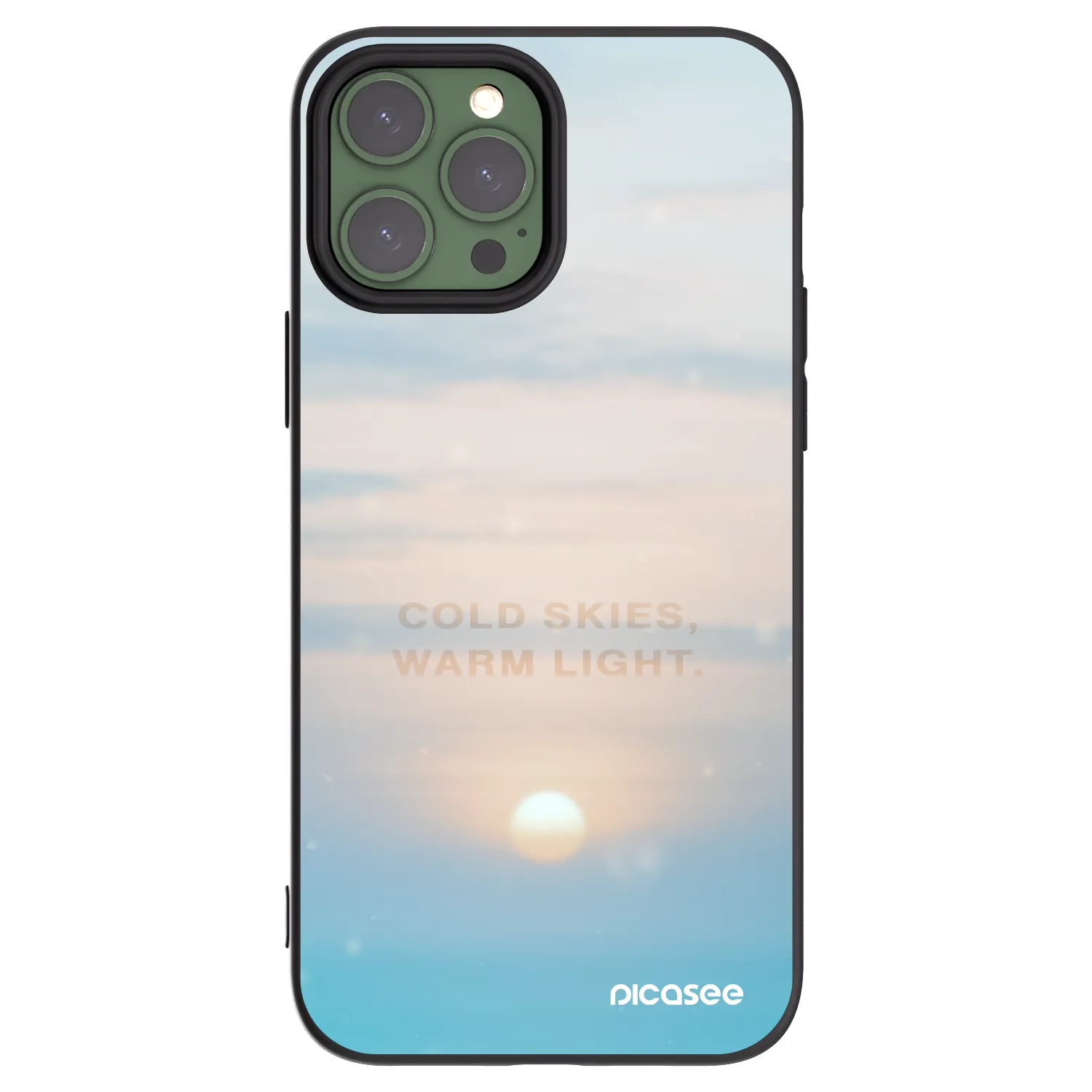 Picasee silikonový černý obal pro Apple iPhone 13 Pro Max - COLD SKIES