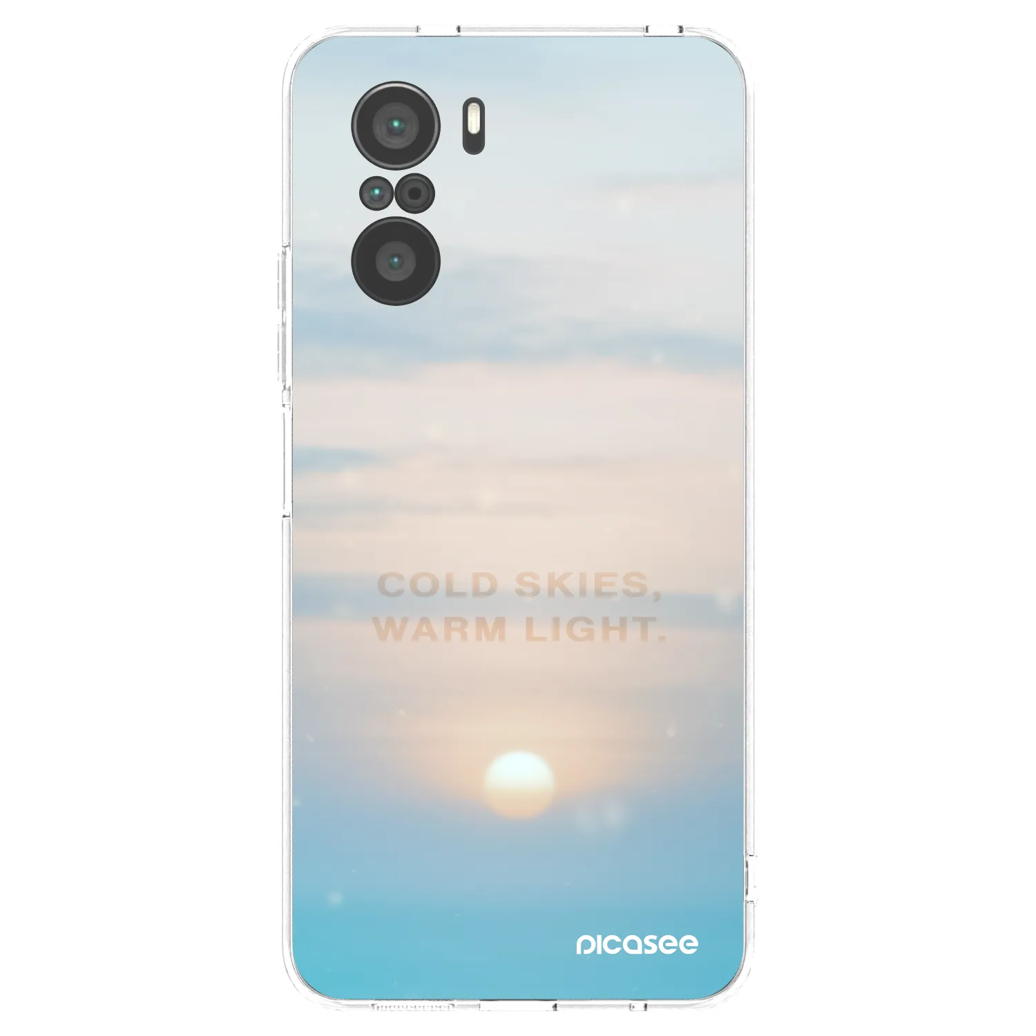 Picasee silikonový průhledný obal pro Xiaomi Poco F3 - COLD SKIES
