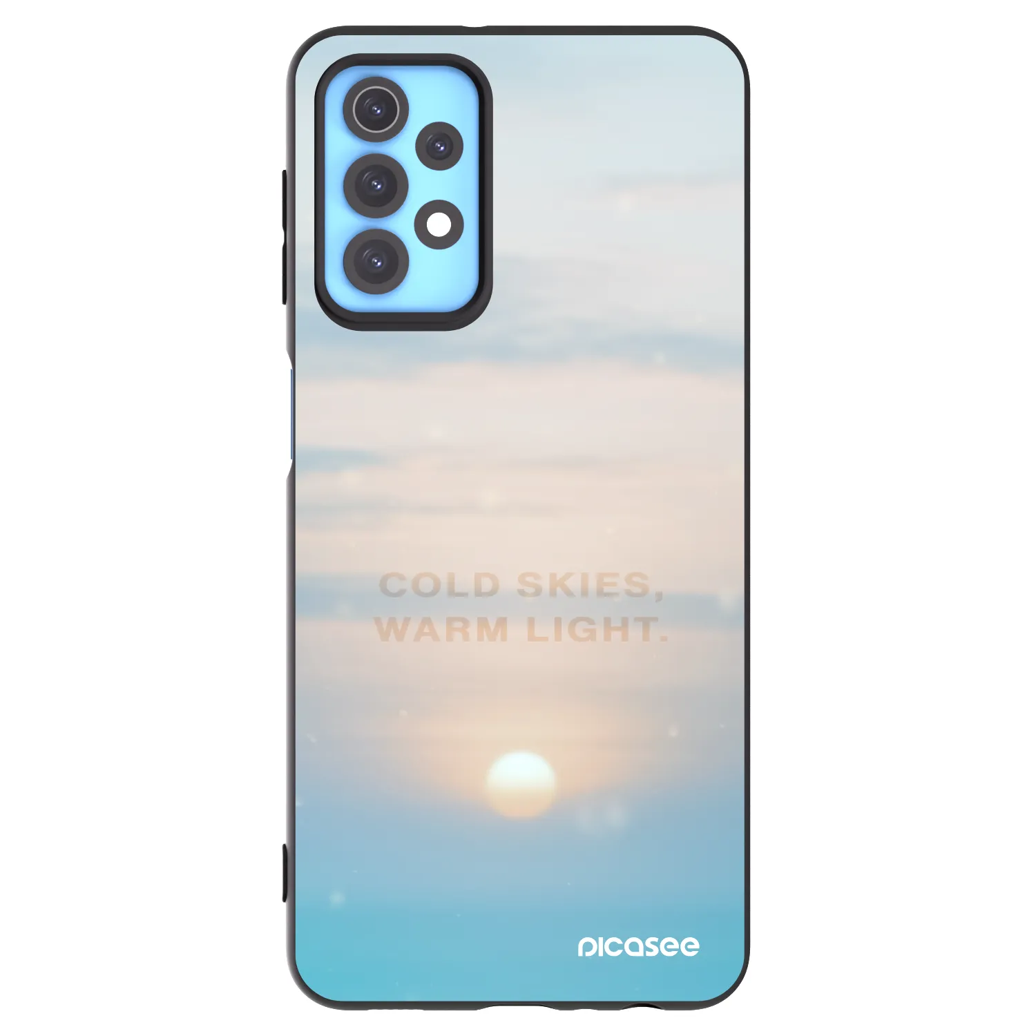 Picasee silikonový černý obal pro Samsung Galaxy A32 4G SM-A325F - COLD SKIES