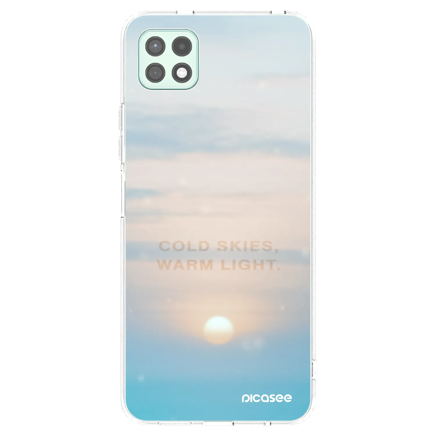 Picasee silikonový průhledný obal pro Samsung Galaxy A22 A226B 5G - COLD SKIES