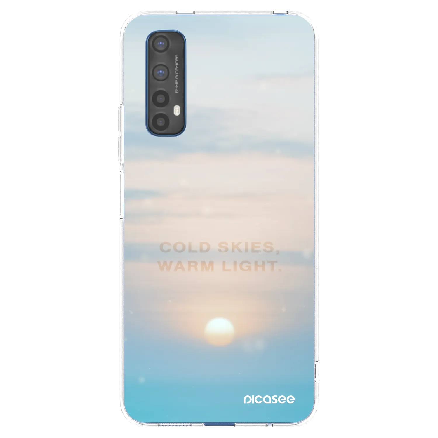 Picasee silikonový průhledný obal pro Realme 7 - COLD SKIES