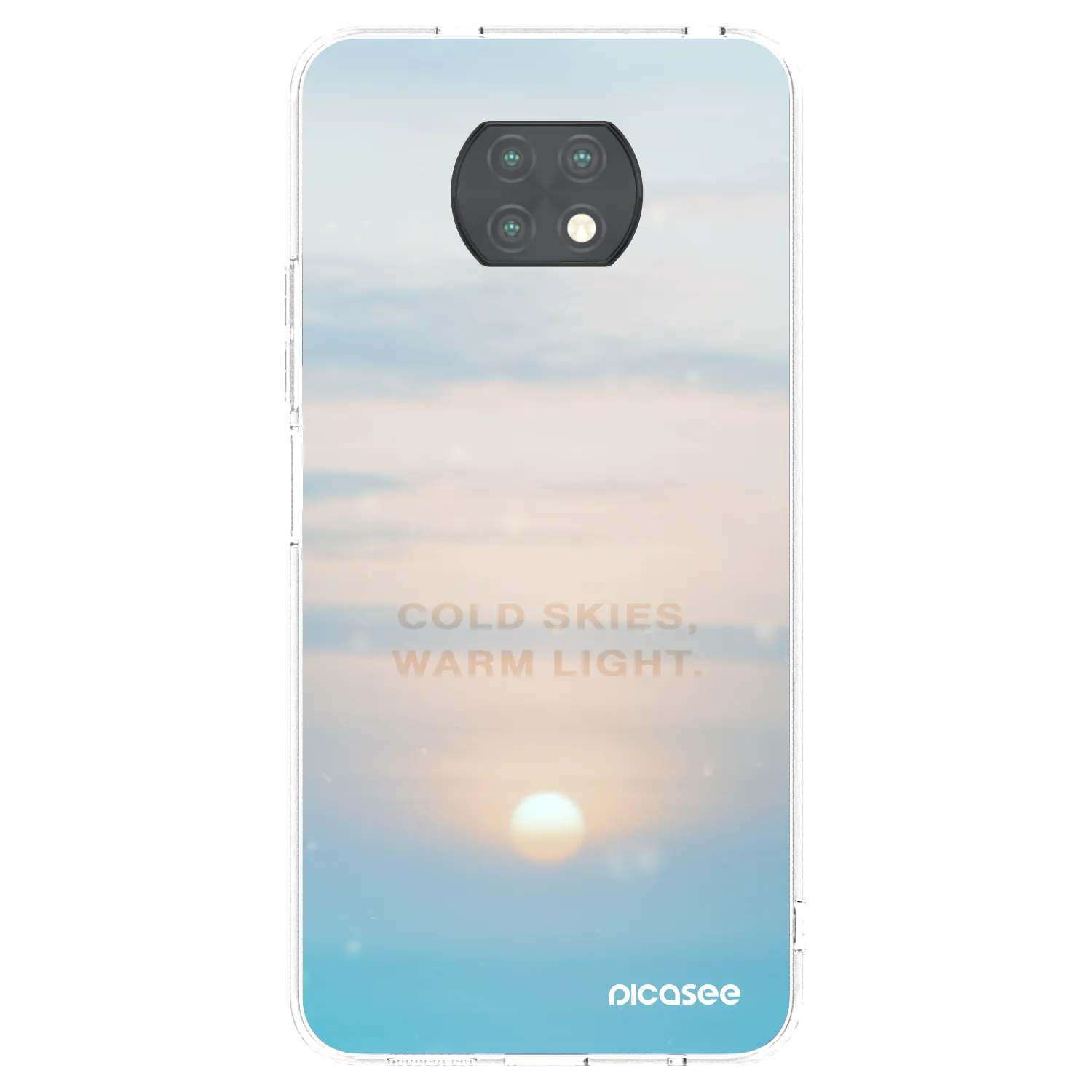 Picasee silikonový průhledný obal pro Xiaomi Redmi Note 9T - COLD SKIES