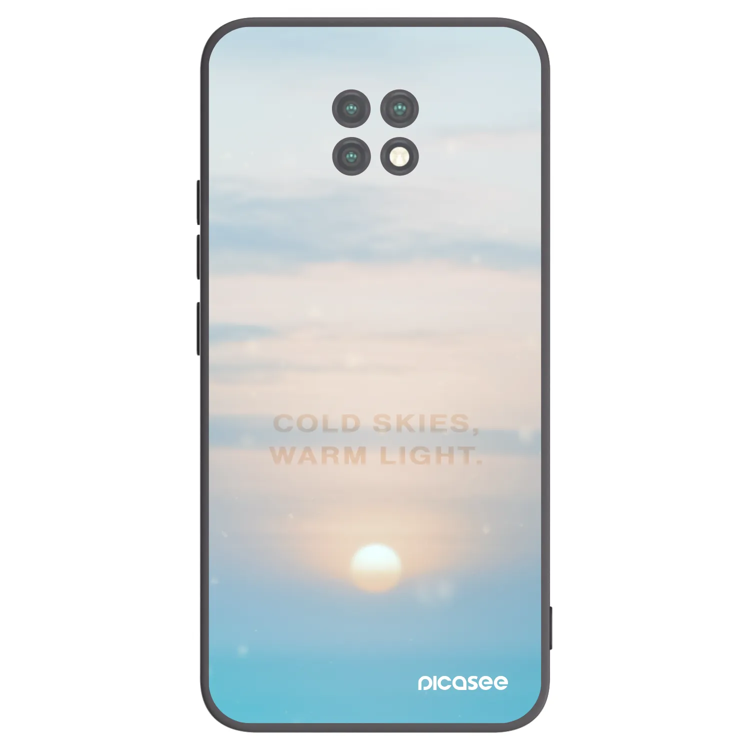 Picasee silikonový černý obal pro Xiaomi Redmi Note 9T - COLD SKIES