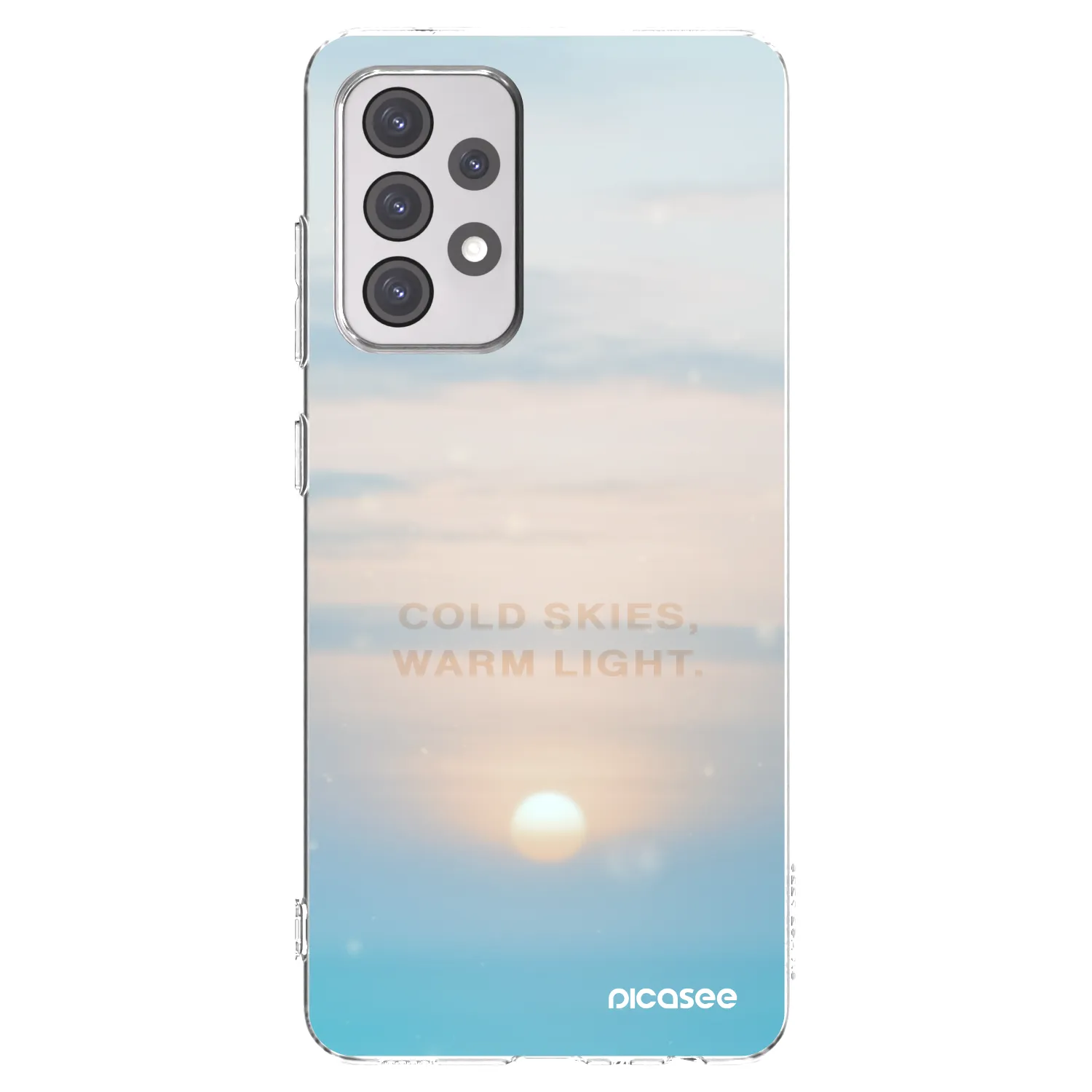 Picasee silikonový průhledný obal pro Samsung Galaxy A52s 5G A528B - COLD SKIES