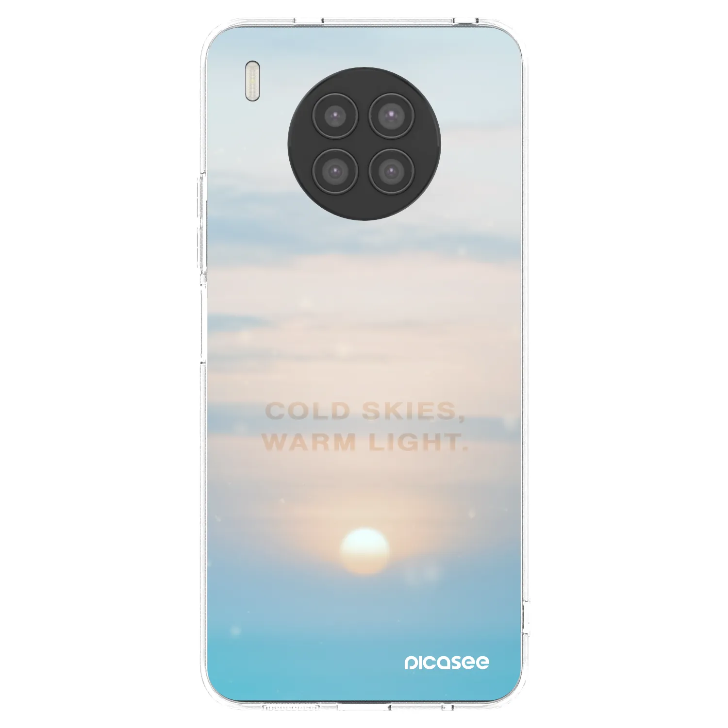 Picasee silikonový průhledný obal pro Huawei Nova 8i - COLD SKIES
