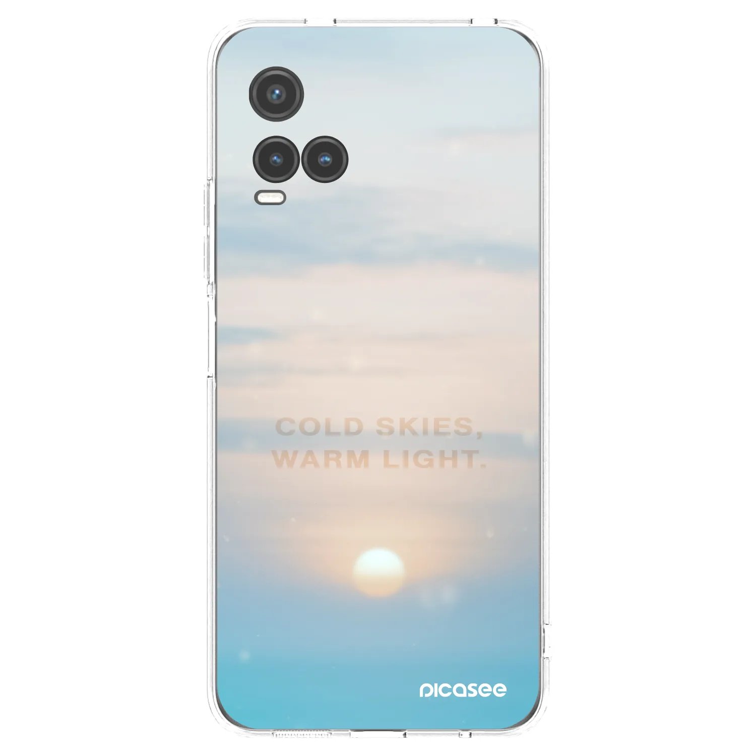 Picasee silikonový průhledný obal pro Vivo Y33s - COLD SKIES