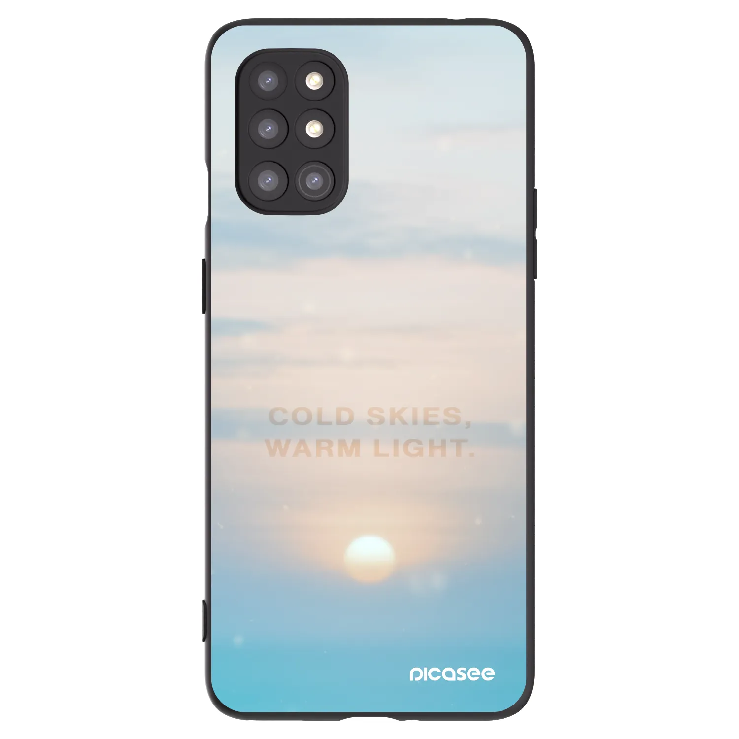 Picasee silikonový černý obal pro OnePlus 8T - COLD SKIES
