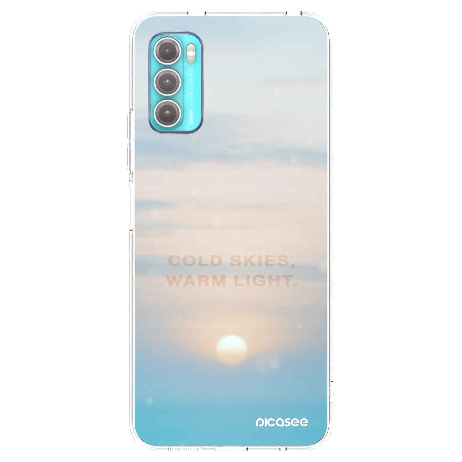 Picasee silikonový průhledný obal pro Motorola Moto G60 - COLD SKIES
