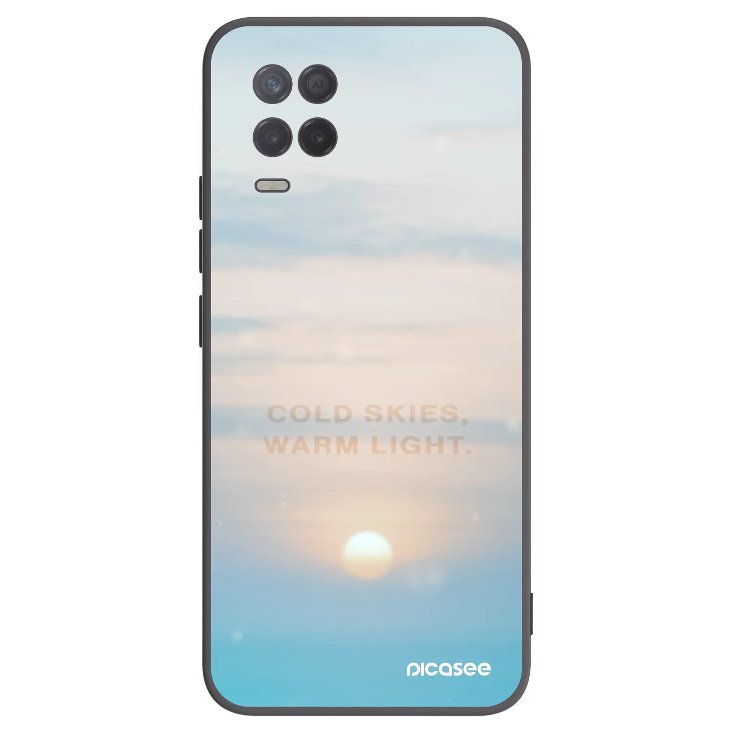 Picasee silikonový černý obal pro Realme 8 5G - COLD SKIES