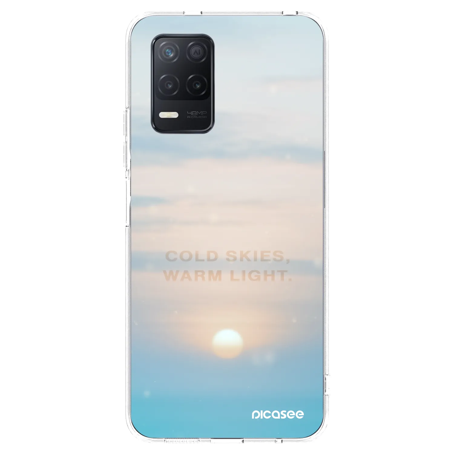 Picasee silikonový průhledný obal pro Realme 8 5G - COLD SKIES