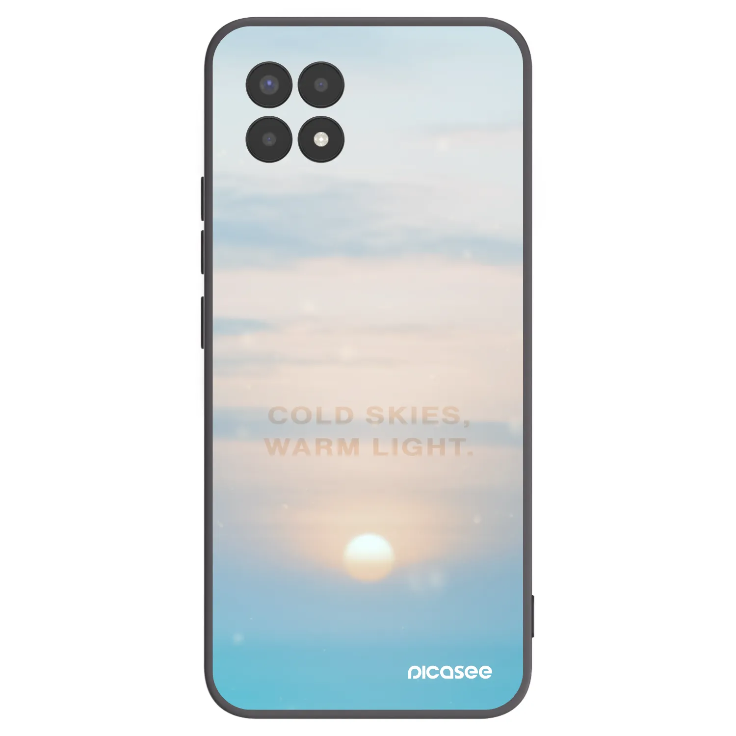 Picasee silikonový černý obal pro Realme 8i - COLD SKIES
