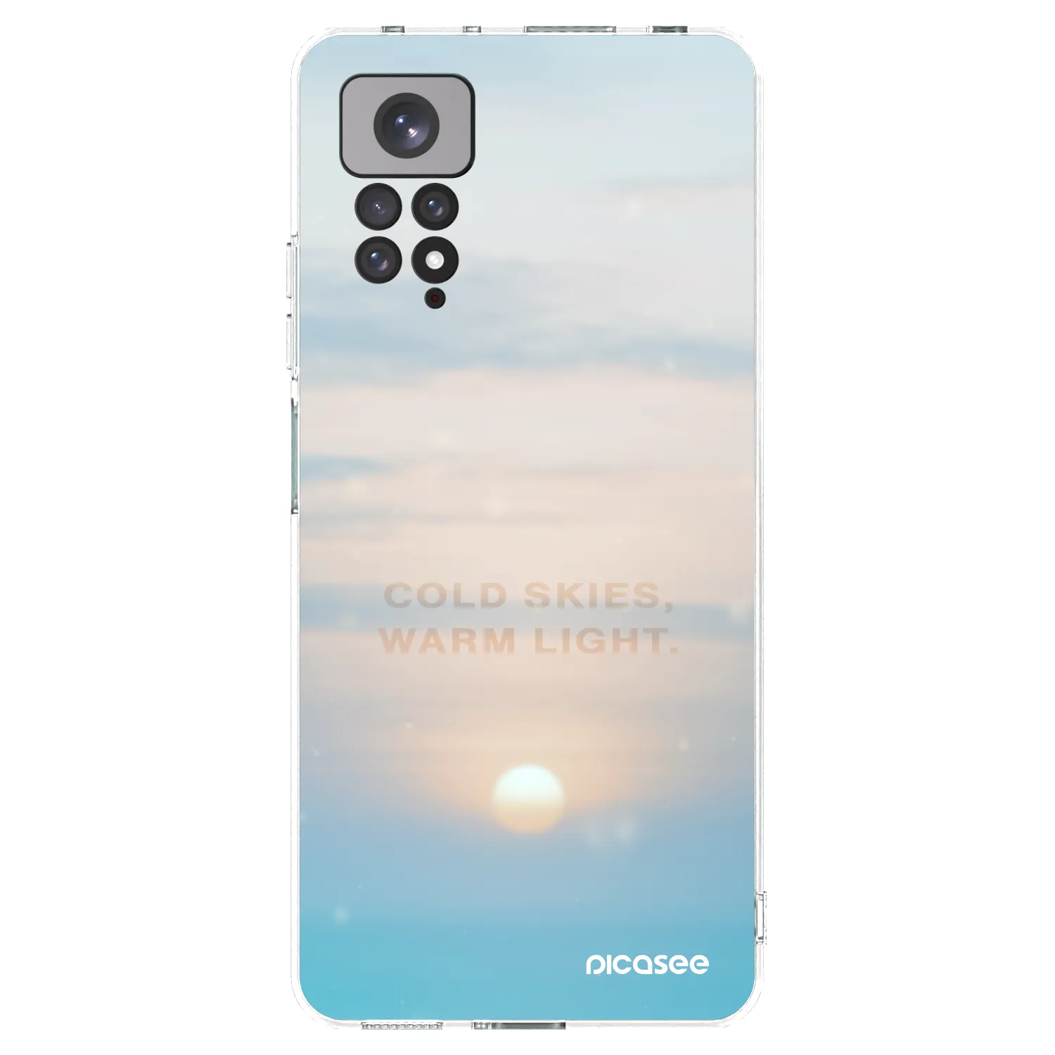 Picasee silikonový průhledný obal pro Xiaomi Redmi Note 11 - COLD SKIES