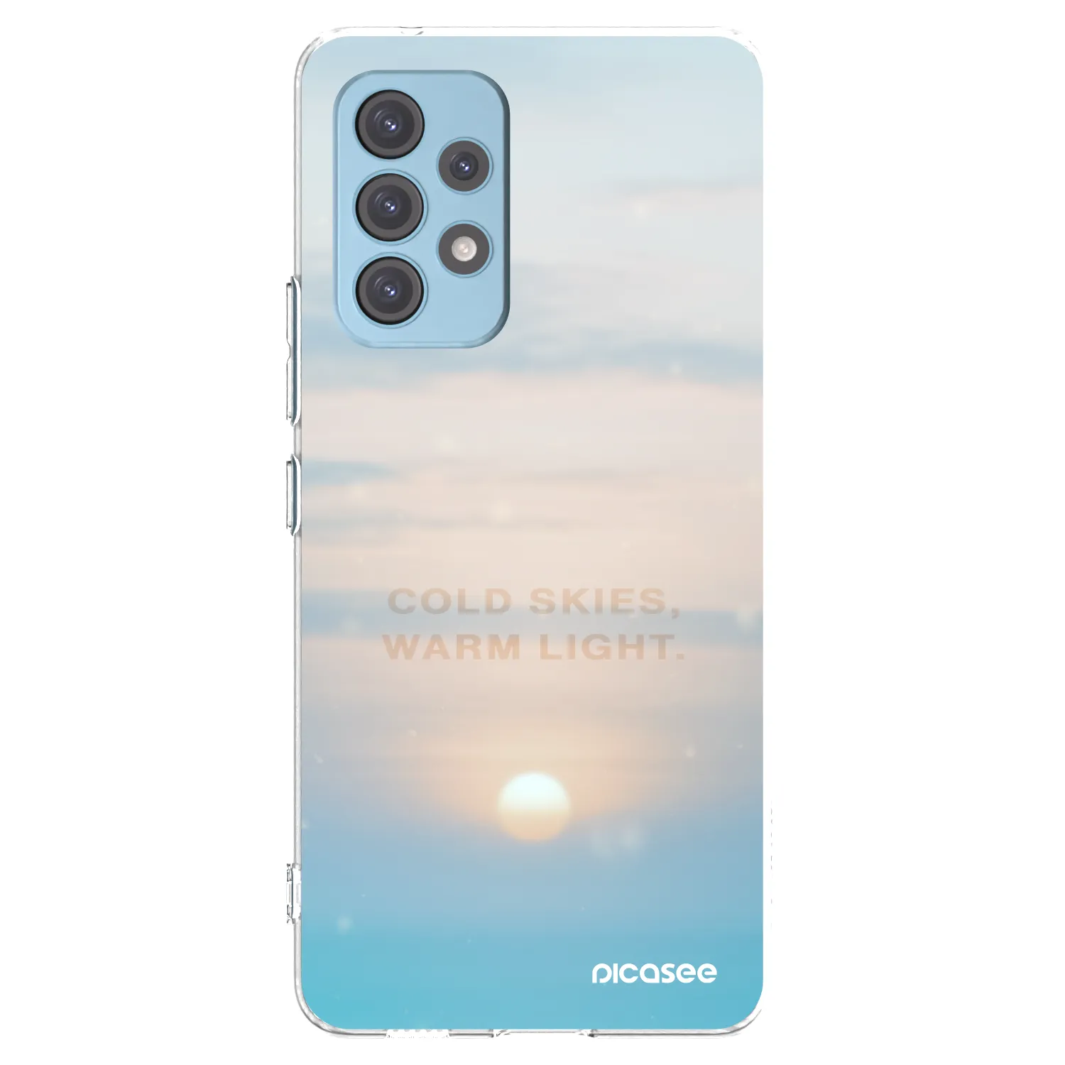 Picasee silikonový průhledný obal pro Samsung Galaxy A53 5G A536 - COLD SKIES