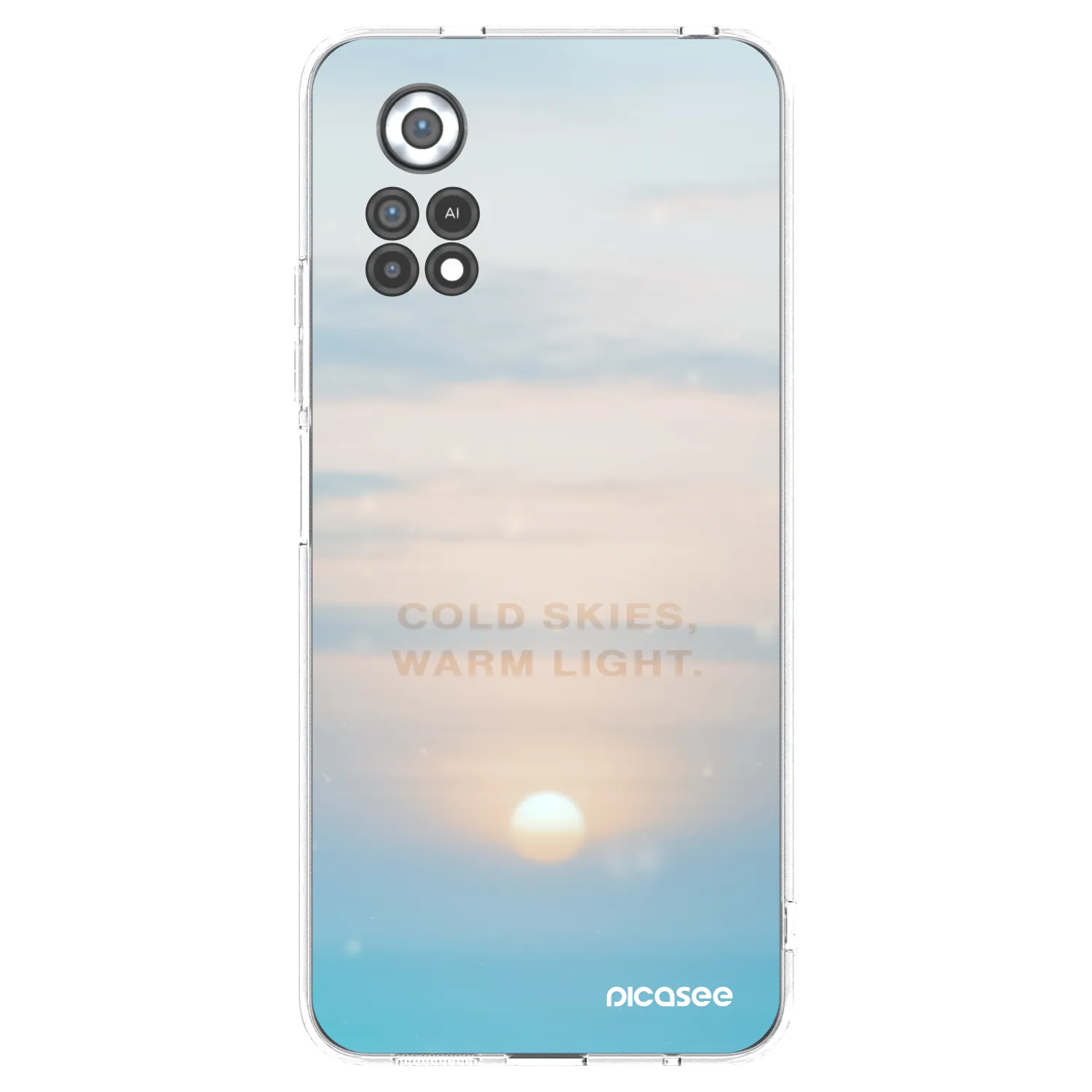 Picasee silikonový průhledný obal pro Xiaomi Poco X4 Pro 5G - COLD SKIES