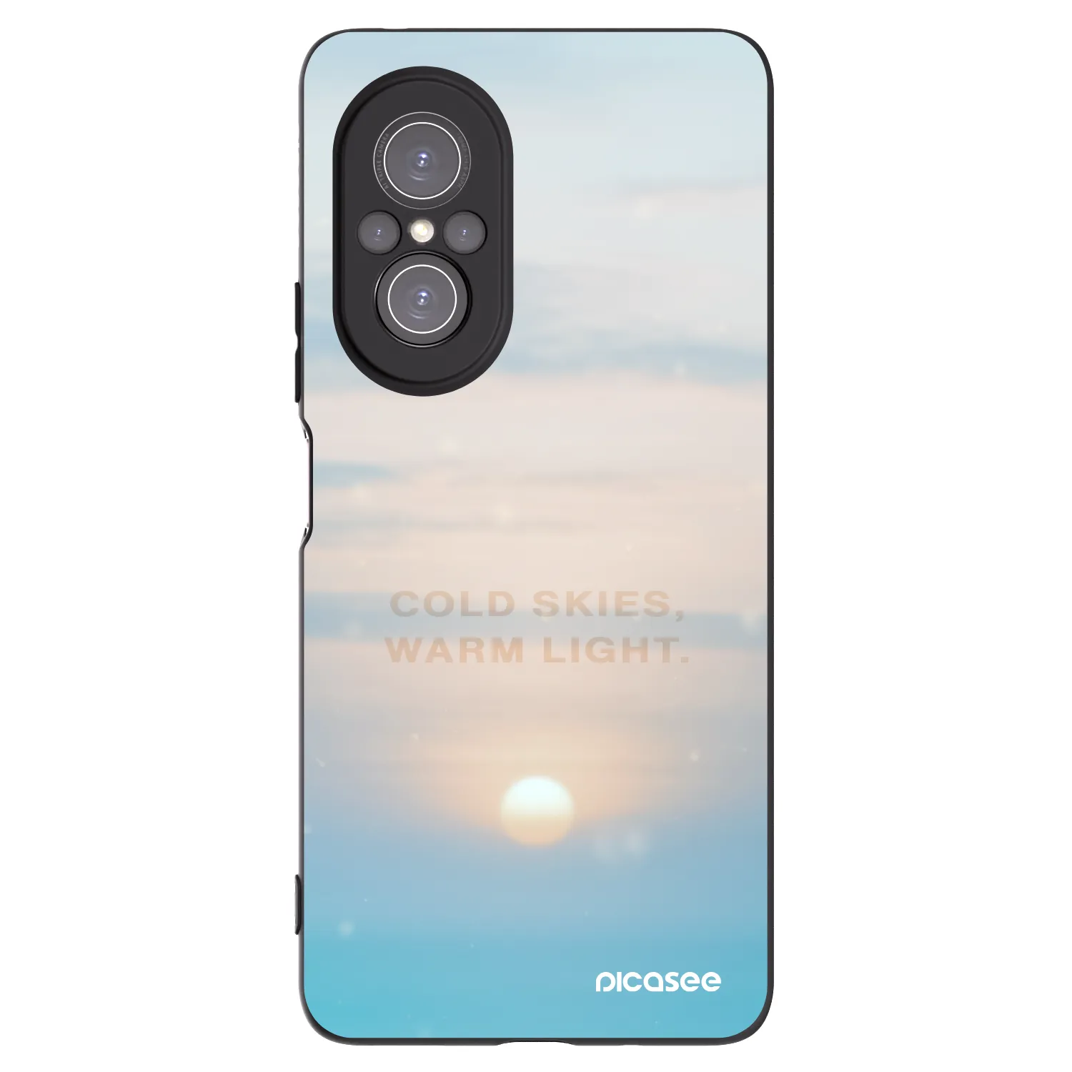 Picasee silikonový černý obal pro Huawei Nova 9 SE - COLD SKIES