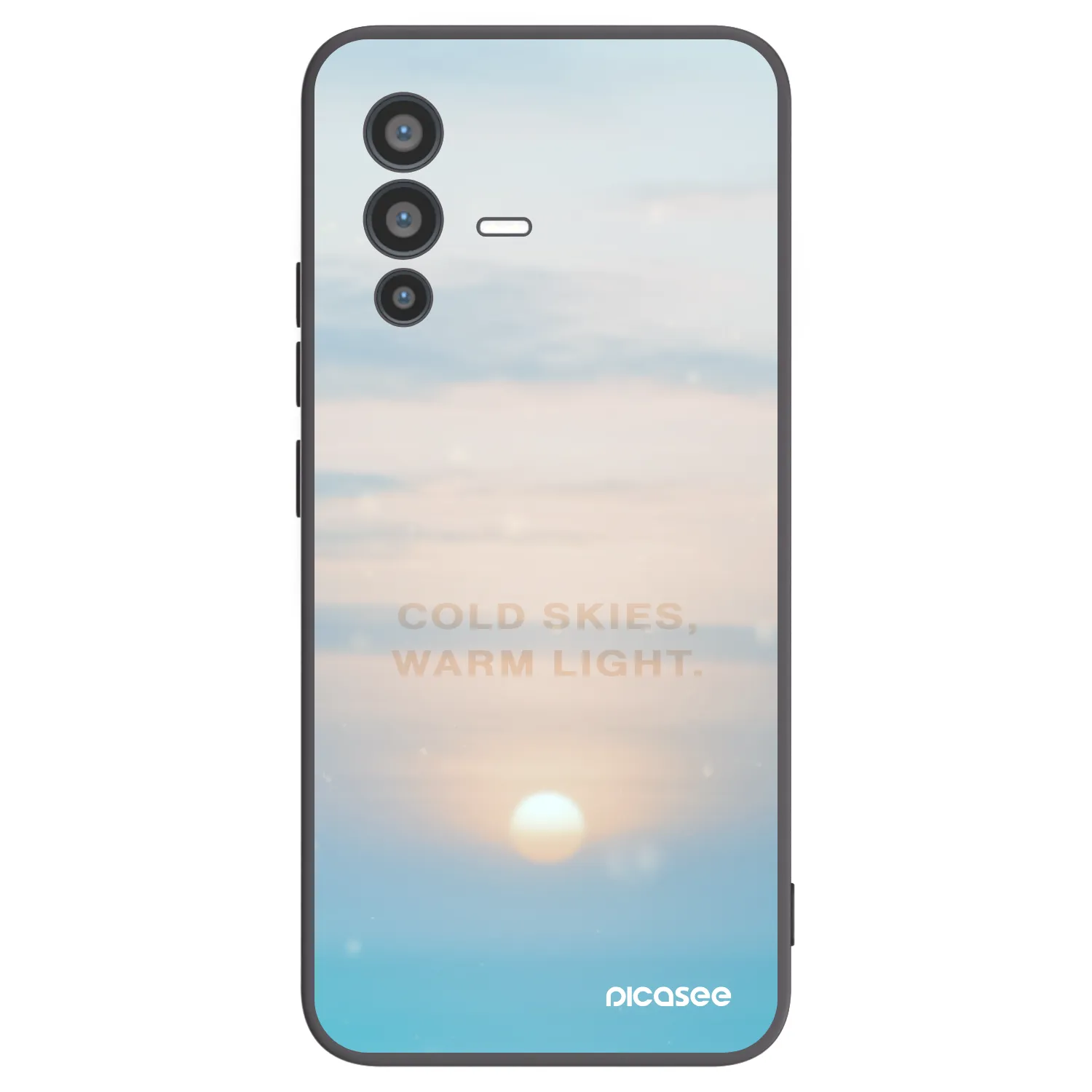 Picasee silikonový černý obal pro Vivo V23 5G - COLD SKIES
