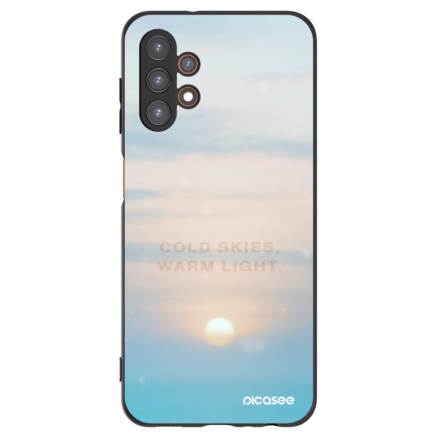 Picasee silikonový černý obal pro Samsung Galaxy A13 4G A135 - COLD SKIES