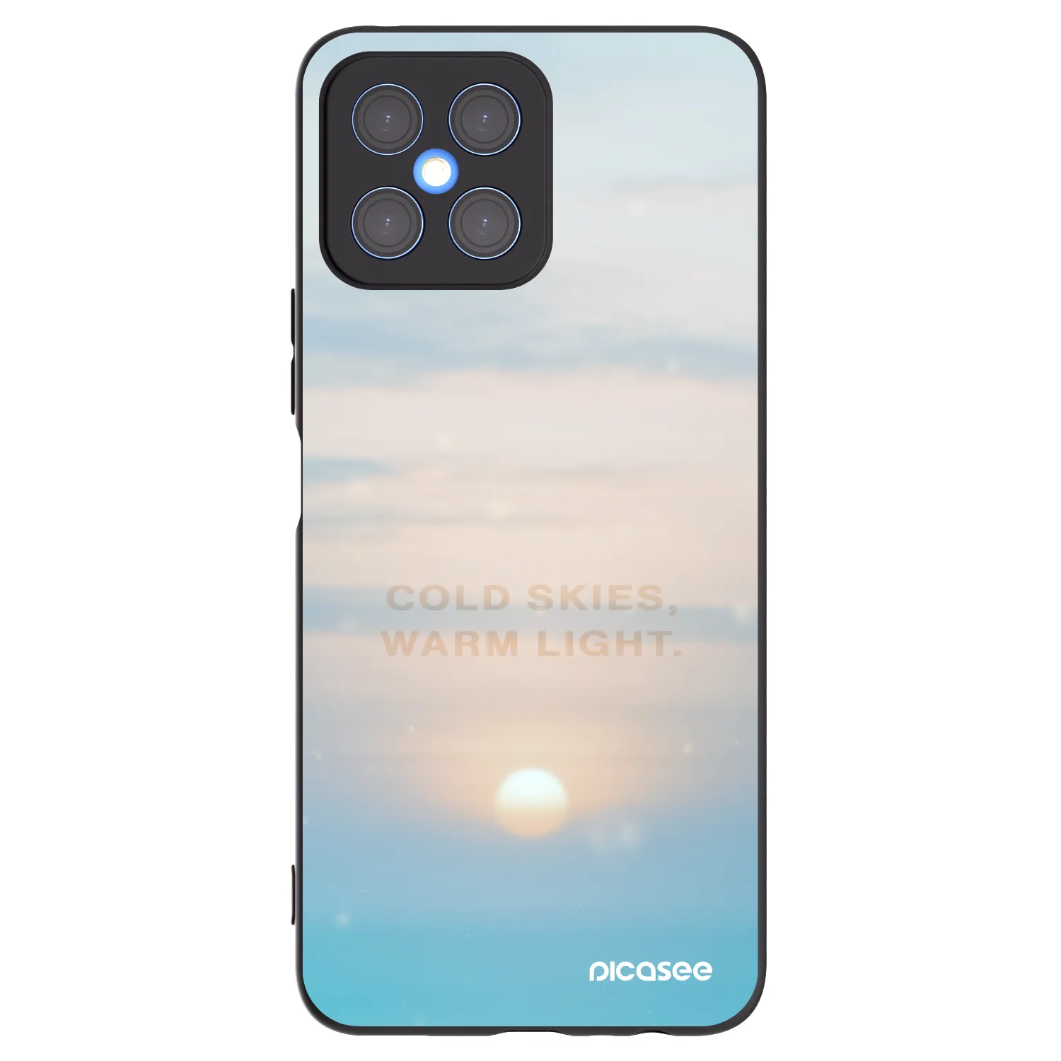 Picasee silikonový černý obal pro Honor X8 4G - COLD SKIES