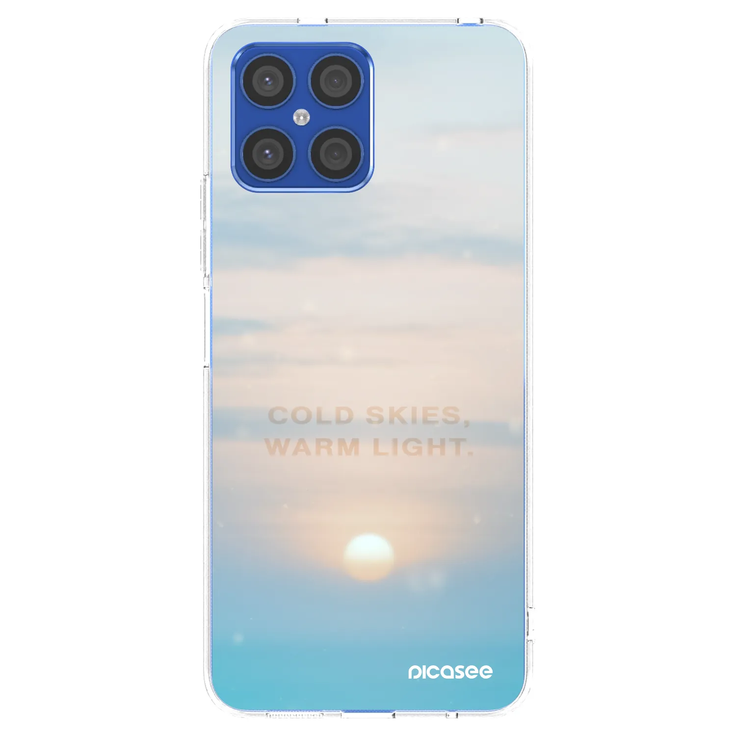 Picasee silikonový průhledný obal pro Honor X8 4G - COLD SKIES