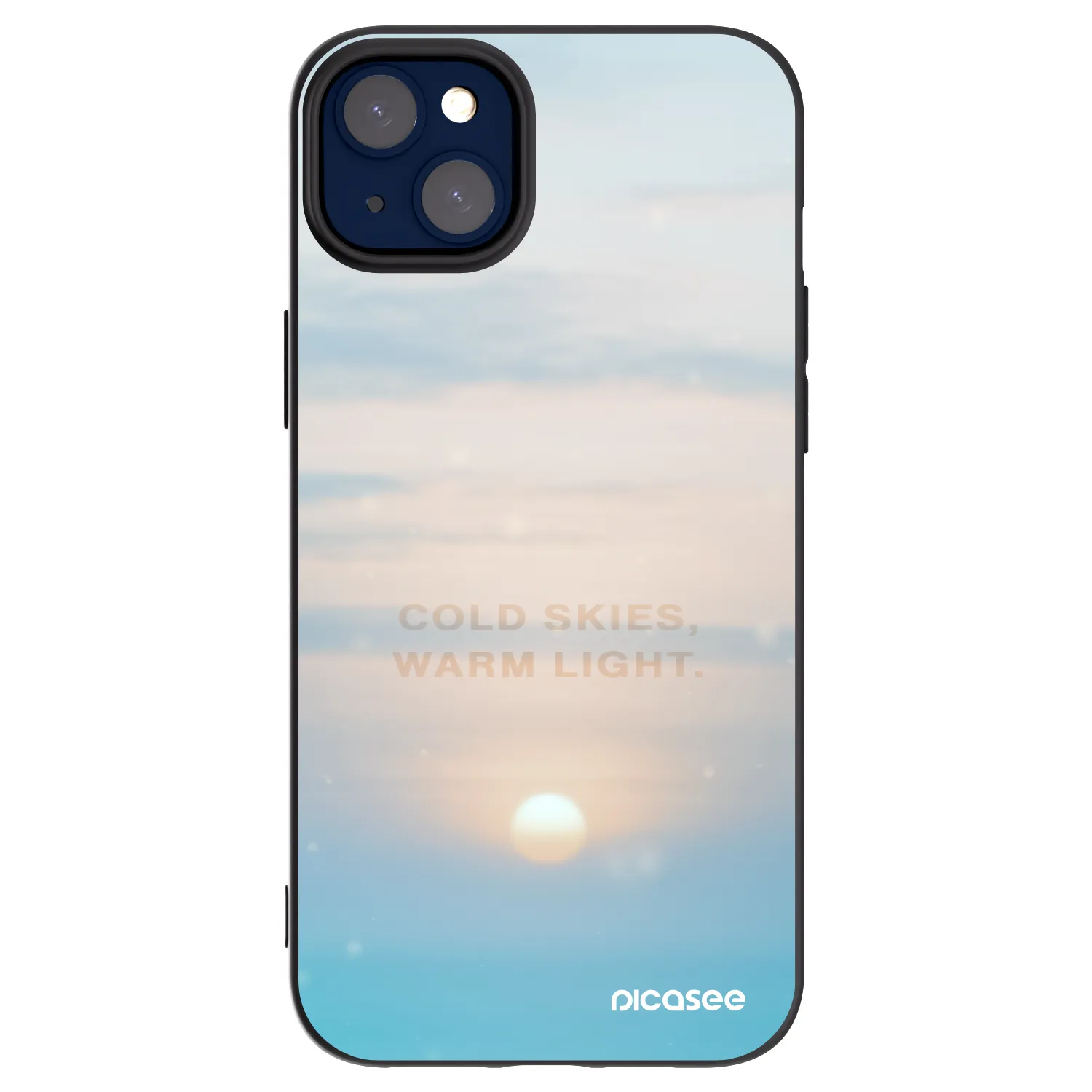Picasee silikonový černý obal pro Apple iPhone 14 Plus - COLD SKIES