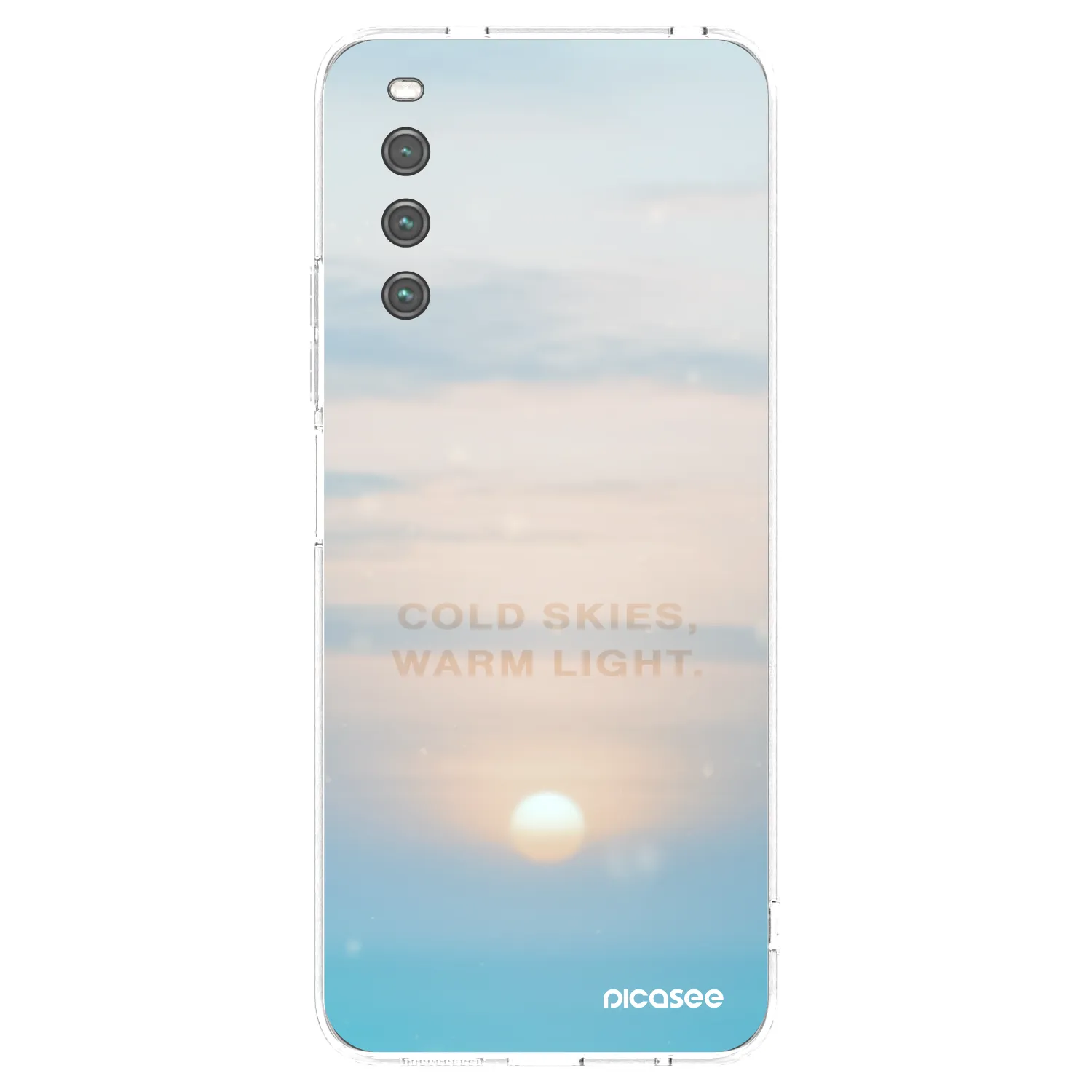 Picasee silikonový průhledný obal pro Sony Xperia 10 IV 5G - COLD SKIES