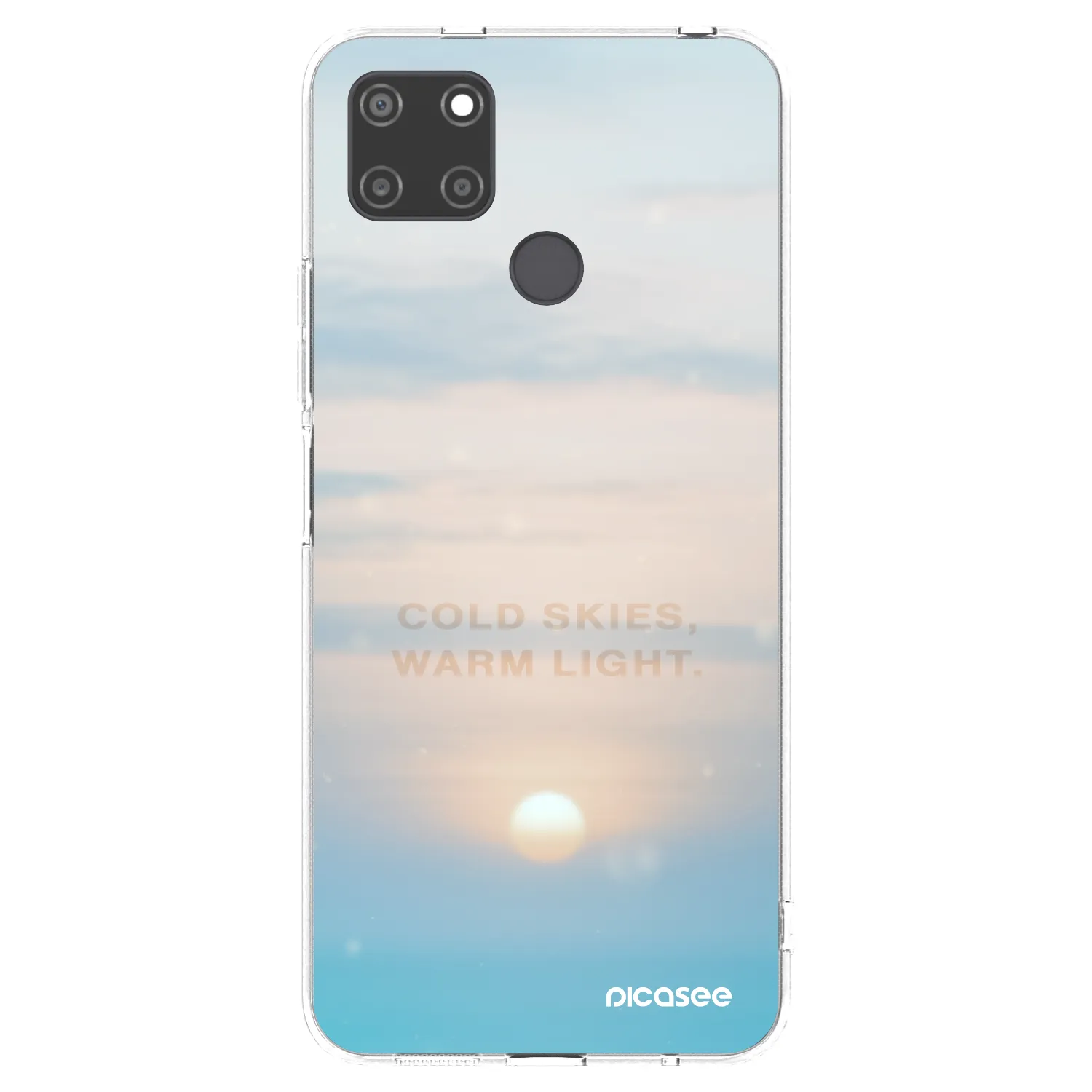 Picasee silikonový průhledný obal pro Realme C21Y - COLD SKIES