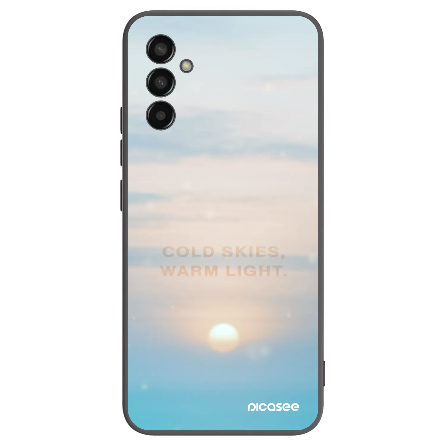 Picasee silikonový černý obal pro Samsung Galaxy M13 M135F - COLD SKIES