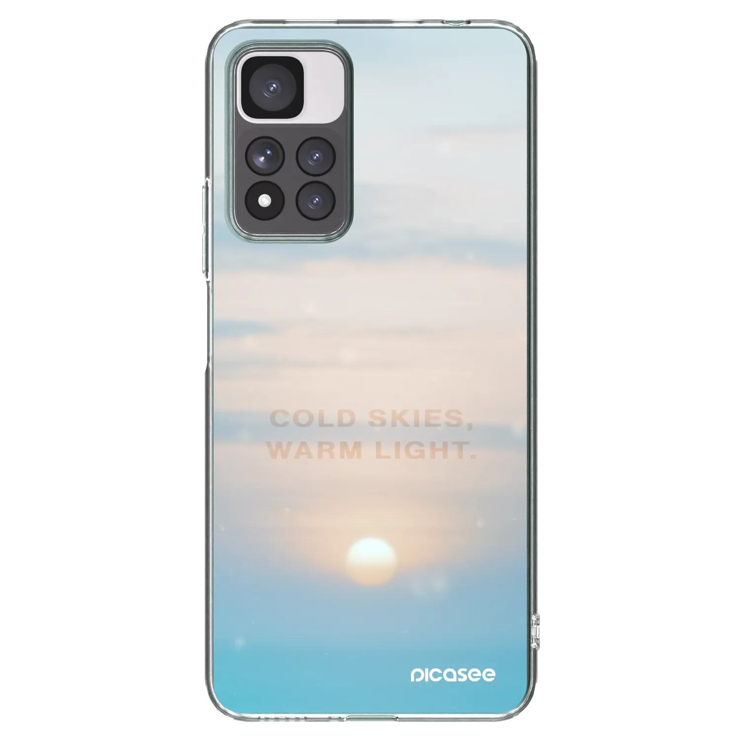 Picasee silikonový průhledný obal pro Xiaomi Redmi Note 11 Pro+ 5G - COLD SKIES