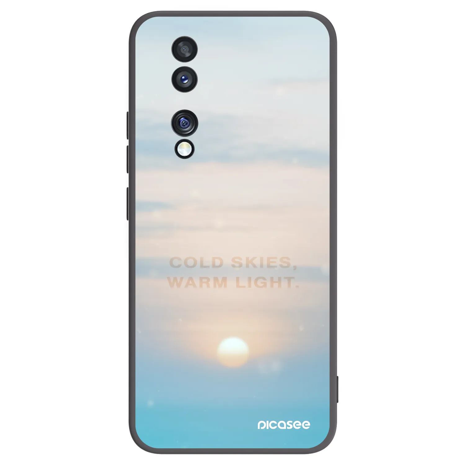 Picasee silikonový černý obal pro Honor 70 - COLD SKIES