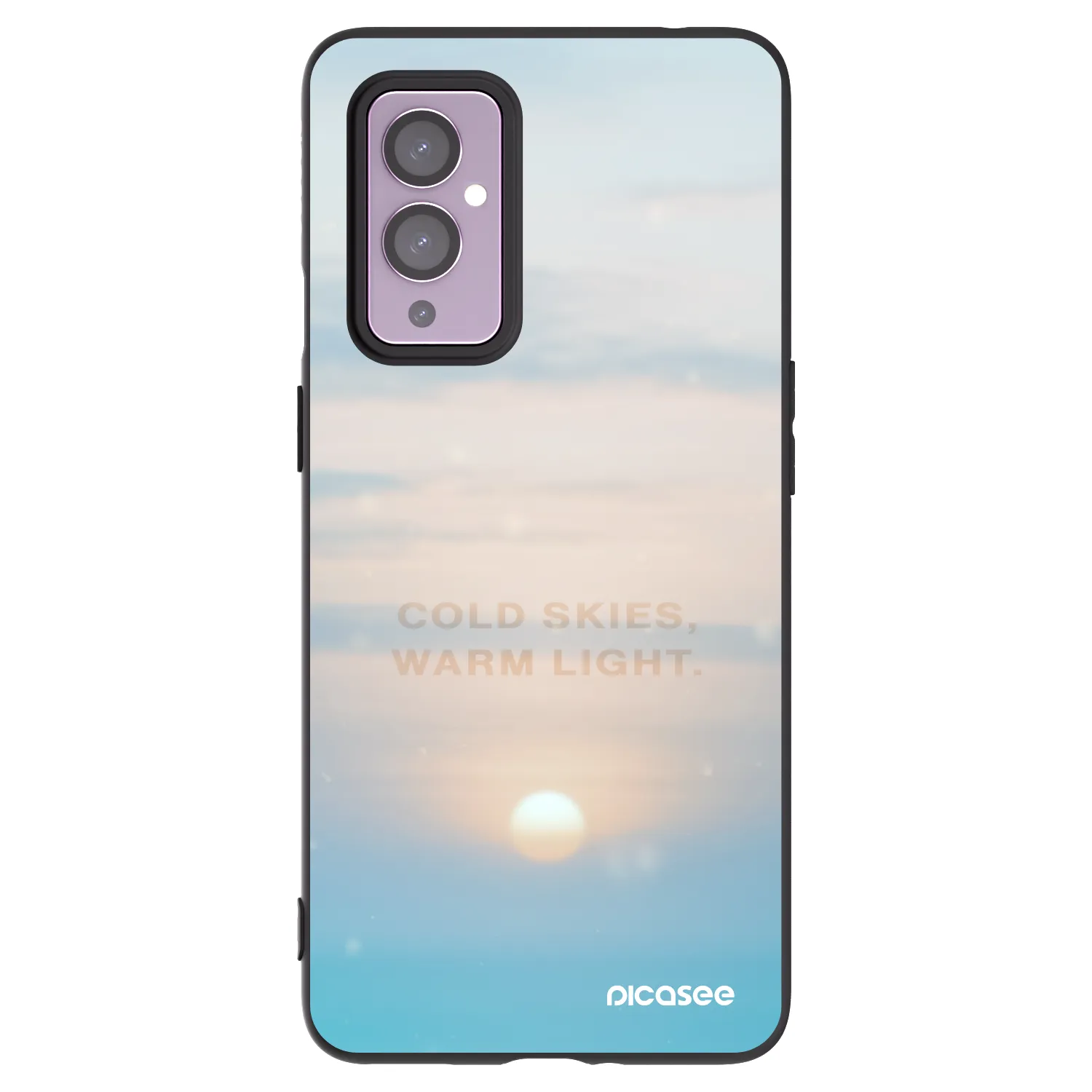 Picasee silikonový černý obal pro OnePlus 9 - COLD SKIES