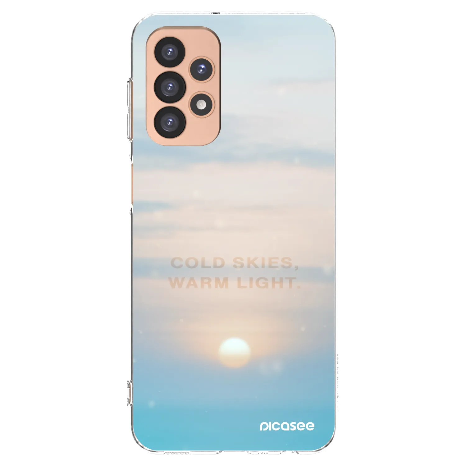 Picasee silikonový průhledný obal pro Samsung Galaxy A23 A236B 5G - COLD SKIES