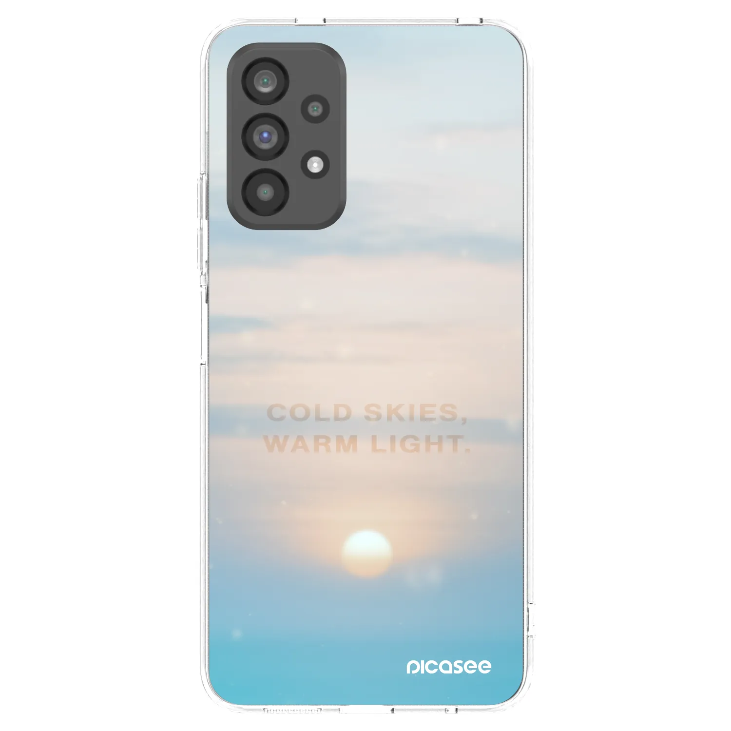 Picasee silikonový průhledný obal pro Samsung Galaxy A73 5G - COLD SKIES