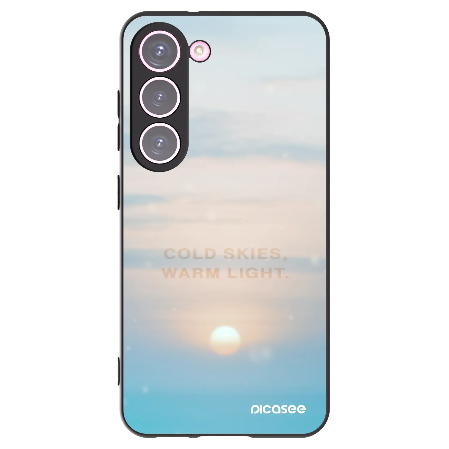 Picasee silikonový černý obal pro Samsung Galaxy S23 5G - COLD SKIES