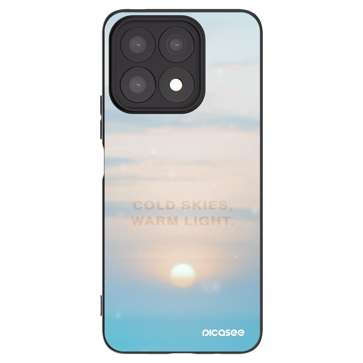 Picasee silikonový černý obal pro Honor X8a - COLD SKIES