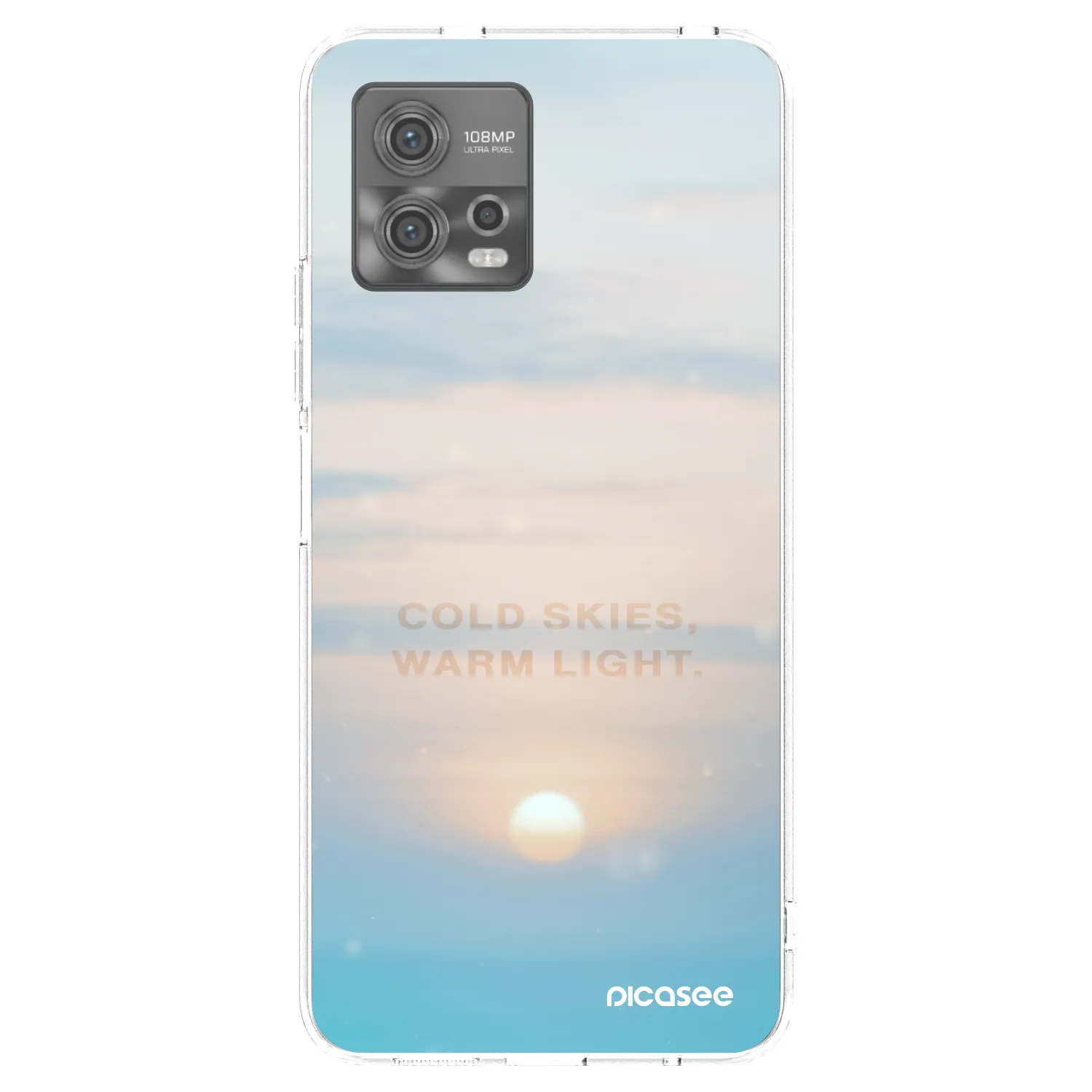Picasee silikonový průhledný obal pro Motorola Moto G72 - COLD SKIES