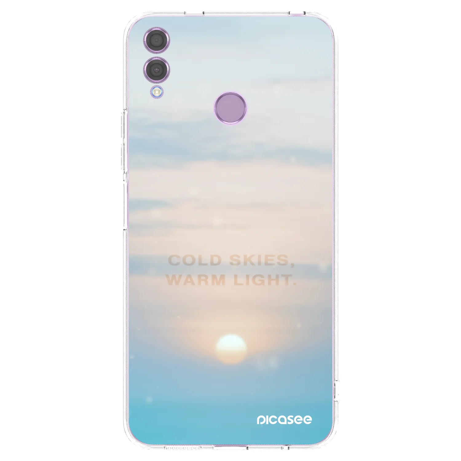 Picasee silikonový průhledný obal pro Honor 8X - COLD SKIES