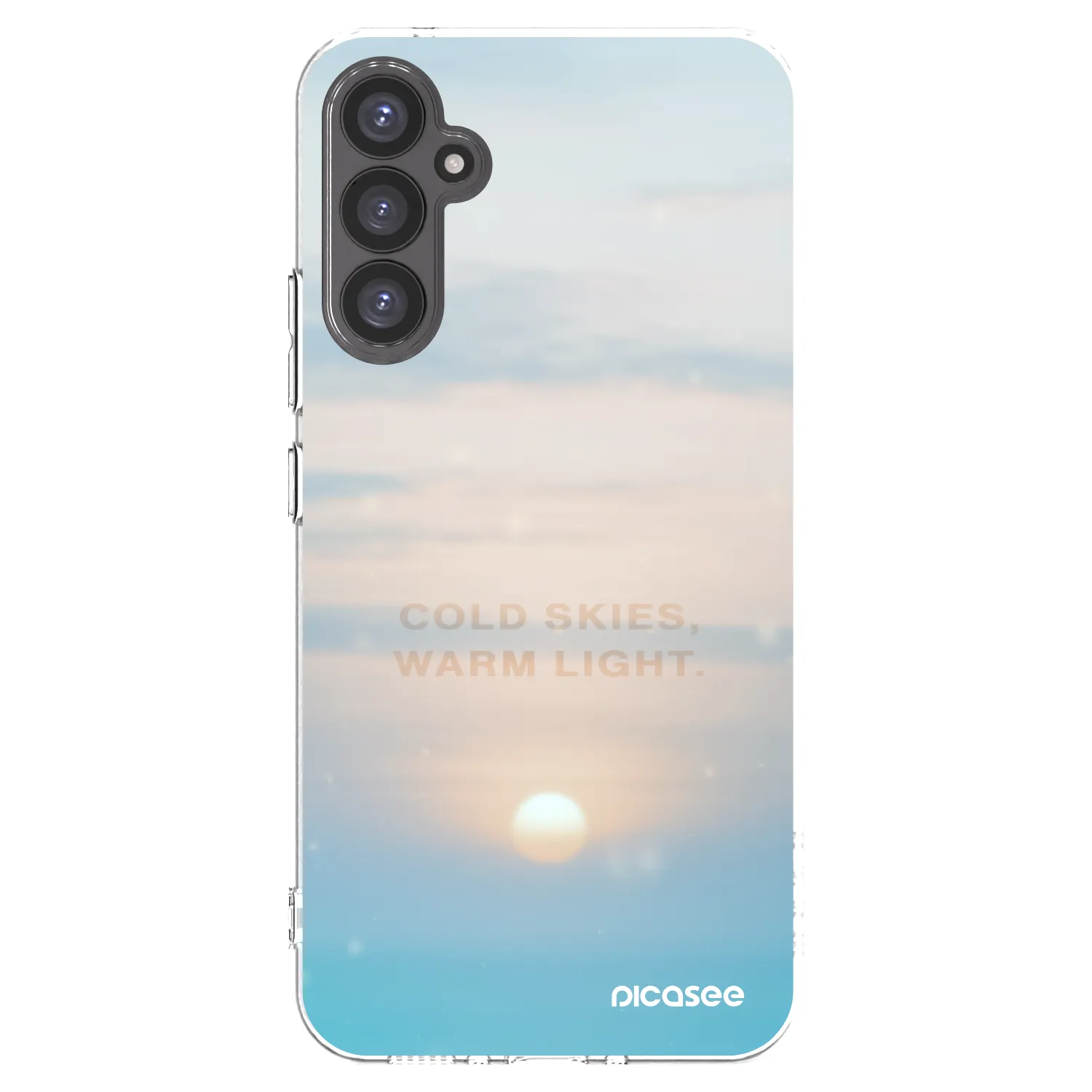 Picasee silikonový průhledný obal pro Samsung Galaxy A34 5G A346B - COLD SKIES