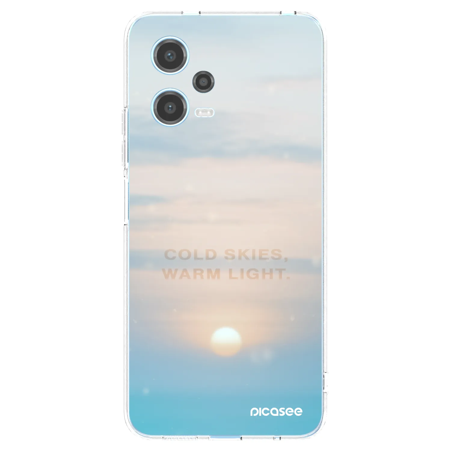 Picasee silikonový průhledný obal pro Xiaomi Redmi Note 12 5G - COLD SKIES