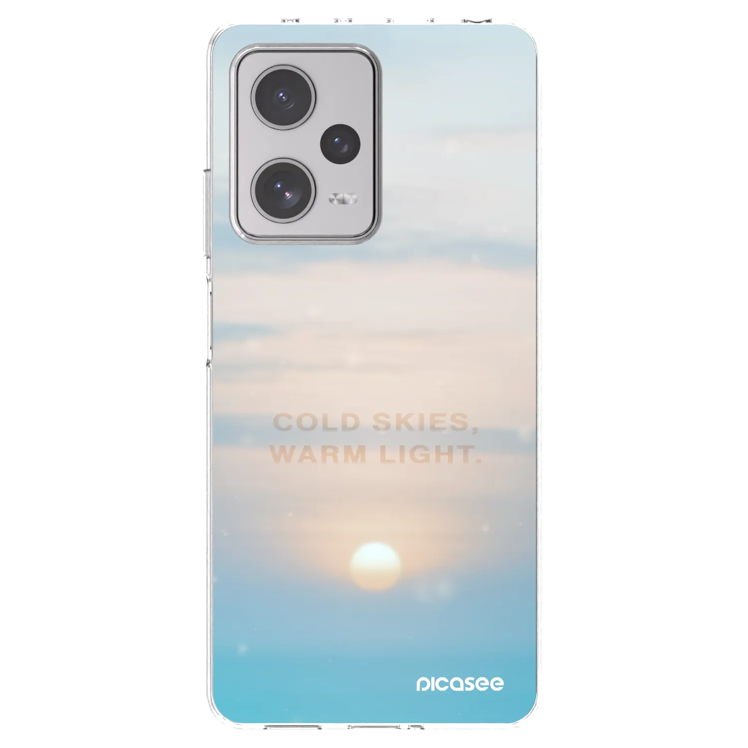 Picasee silikonový průhledný obal pro Xiaomi Redmi Note 12 Pro+ 5G - COLD SKIES