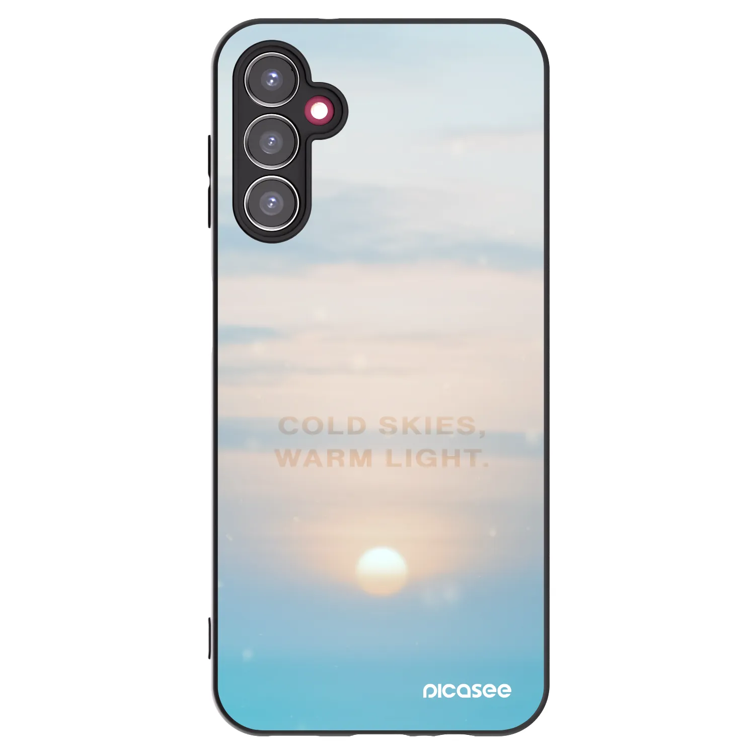 Picasee silikonový černý obal pro Samsung Galaxy A14 4G A145R - COLD SKIES
